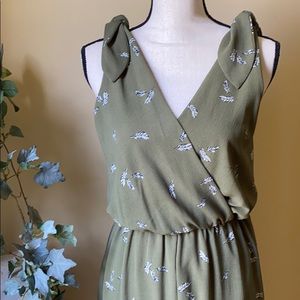 Impeccable pig olive green romper